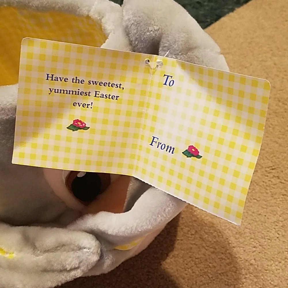 Disney Thumper's Easter Bunny Basket New Bambi Rabbit Plush